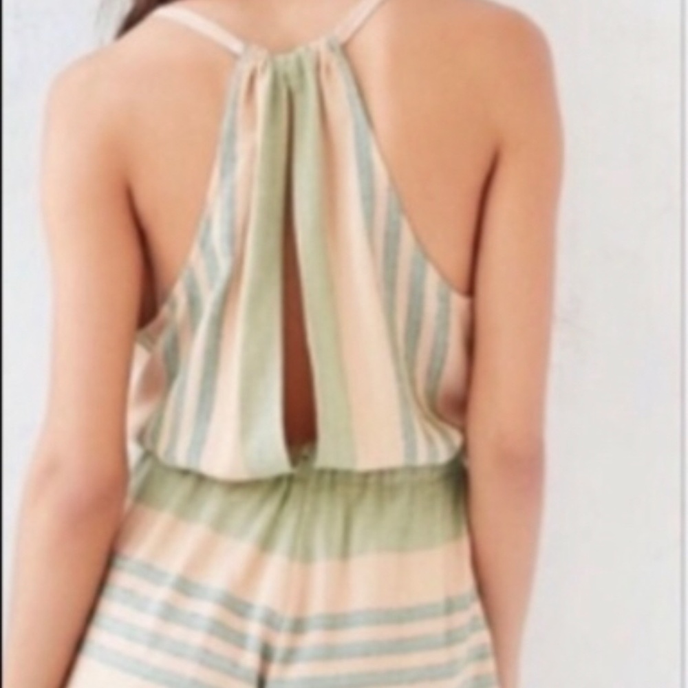 Urban Outfitters Ecote Fonda Striped Romper Size S - Picture 2 of 11
